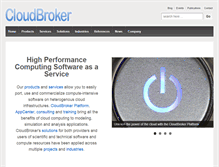 Tablet Screenshot of cloudbroker.com